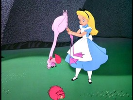 Alice limp croquet mallet, Alice in wonderland croquet